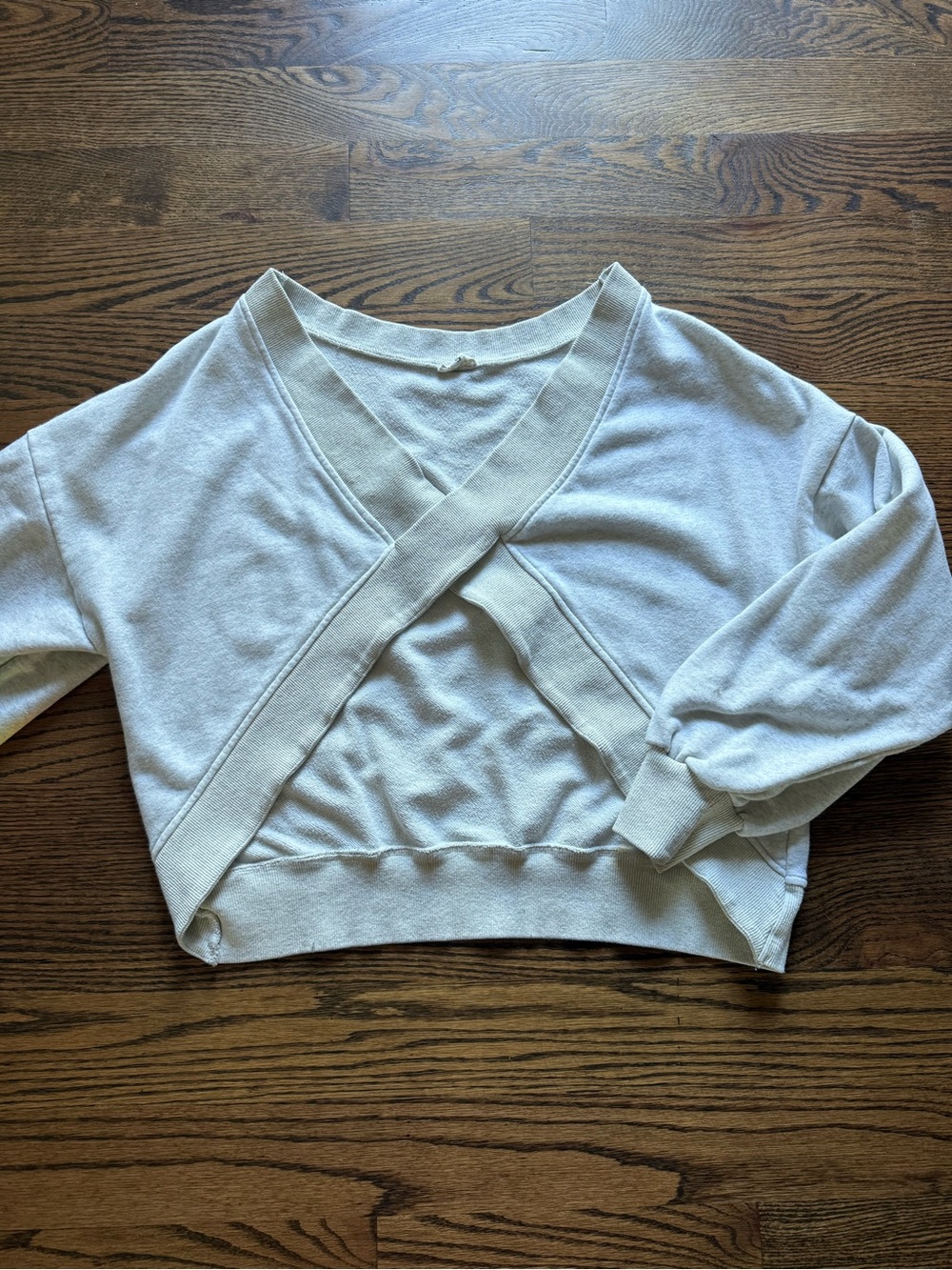 POL Cropped Twist Pullover Sweater S
